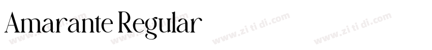 Amarante Regular字体转换 Amarante Regular字体转换